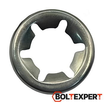 Шайба стопорная М4 Star-Lock оцинкованная сталь